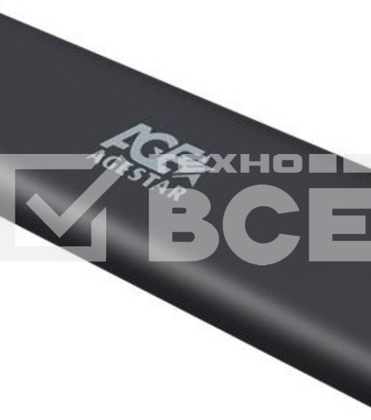 Внешний корпус AgeStar M.2 USB 3.0  NGFF (B-key) AgeStar 3UBNF5C (BLACK) , алюминий, серебристый