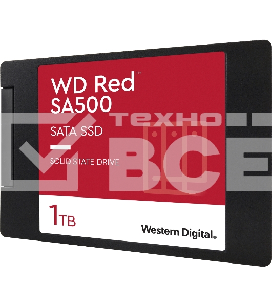 Накопитель SSD WD Red SA500 NAS 3D NAND WDS100T1R0A 1ТБ 2,5