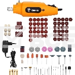 Прямошлифовальная машина (гравер) Deko DKRT150 в кейсе+110 аксессуаров 150Вт насадок:110 кейс, фото4