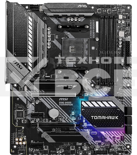 Материнская плата MSI MAG B550 TOMAHAWK MAX WIFI, AM4, AMD B550, 4xDDR4, 6xSATA, 2xM.2, 1xPCI-E 4.0 x16, 1xPCI-E 3.0 x4, 2xPCI-E x1, 1xHDMI, 1xDP, 1x 2.5Gb LAN, 2xUSB-A 2.0, 2xUSB-A 3.2 Gen 1, 1xUSB-A 3.2 Gen 2, 1xUSB-C 3.2 Gen 2, 5x3.5 мм, 7.1, ATX