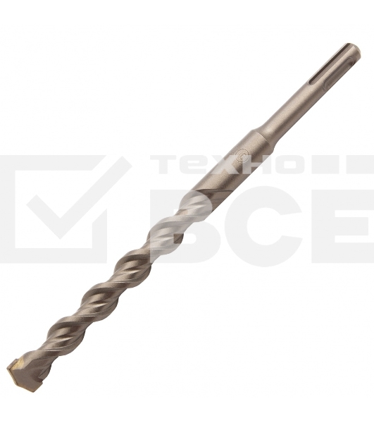 Бур по бетону, двойная спираль, Cobalt W-tip, 16x210 мм, SDS PLUS Denzel