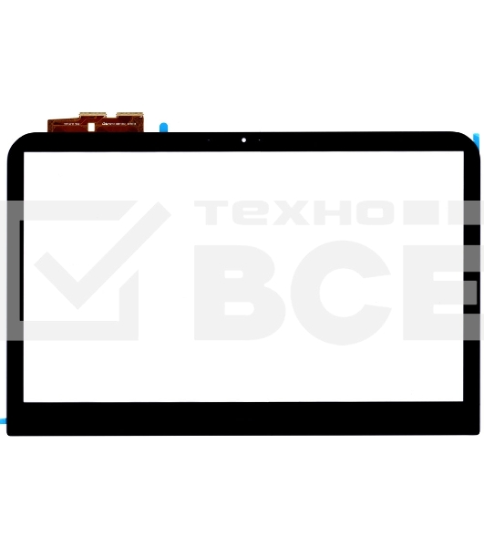 Сенсорное стекло (тачскрин) для Dell TCP14F71 V0.2, черный