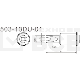 Жало для паяльника Quick 503-10DU-01