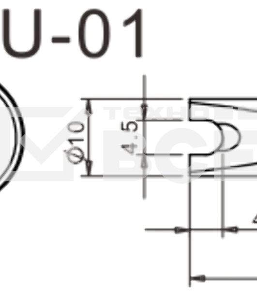 Жало для паяльника Quick 503-10DU-01