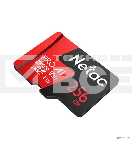 Флеш Карта MicroSD card Netac P500 Extreme Pro 256GB, retail version w/SD adapter