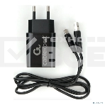 Адаптер питания Cablexpert MP3A-PC-37 USB 2 порта, 2.4A, черный + кабель 1м Type-C, фото4