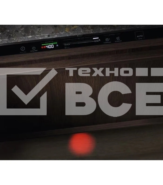 Встраиваемая узкая посудомоечная машина Electrolux EEA23200L без фасада, загрузка на 10 комплектов посуды, сенсорное управление, 6 программ, 44.6x55x82 см, черный цвет, сушка: с открыванием дверцы, индикация на полу: луч