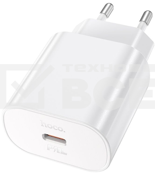 Сетевое зар./устр. Hoco N22 25W (PD+QC+AFC) USB Type-C универсальное белый