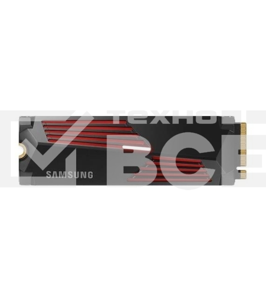 Накопитель SSD Samsung 990 Pro MZ-V9P4T0CW, 4Tb, PCIe 4.0 x4, M.2 2280, NVMe, R/W 7450/6900, с радиатором