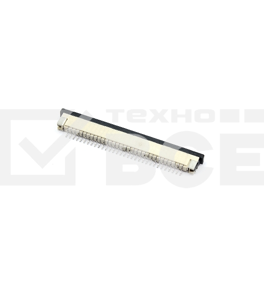 Разъем FPC  Half Coverage Bottom Contact 1.0K-BX-32PWB 32 pin высота 2мм шаг 1мм
