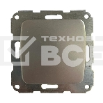 Выключатель Kranz DEA 1кл с/у 10А мех. Серебряный металлик, фото 1