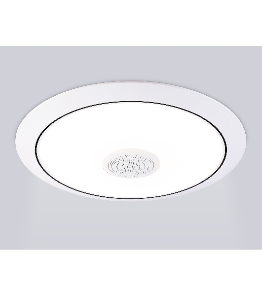Музыкальный светодиодный светильник Ambrella light FZ710 WH белый IP20 40W 3000-6500K+RGB Music 370*56 (ПДУ ИК)