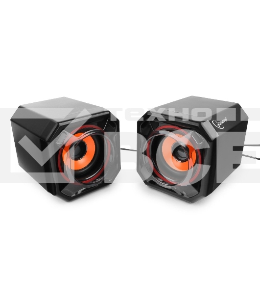 Акустич. система 2.0 Gembird SPK-405, пассив. излучатели, черный, 5 Вт, рег. громкости USB-питание					