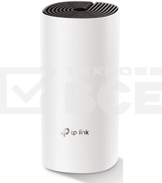 Домашняя Mesh TP-Link Wi-Fi система Deco M4 (1-Pack), 1167Мбит/с (5 ГГц: до 867 Мбит/с + 2,4 ГГц: до 300 Мбит/с),  2 порта 1000 Мбит/с, 2 встроенные антенны на каждом модуле Deco