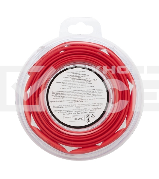 Трубка термоусаживаемая Rexant 5,0/2,5 мм красная, ролик 2,44 м