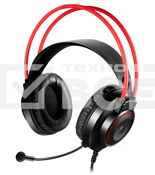 Наушники с микрофоном A4Tech Bloody G200S черный/красный 2м мониторные USB оголовье (G200S USB/ BLACK +RED)