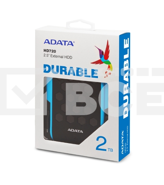 Внешний жесткий диск A-Data USB 3.0 2Tb AHD720-2TU31-CBL HD720 DashDrive Durable (5400rpm) 2.5