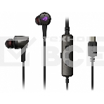 Игровые наушники чёрные ASUS ROG Cetra II (вкладыши, USB-C, RGB подсветка, ПУ, чехол, 90YH02S0-B2UA00), фото 1