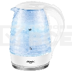 Чайник ATLANTA, ATH-2467 бел, Стекло, 1,7л, 2000Вт, белый, иллюминация, защита от перегрева без воды., фото 1