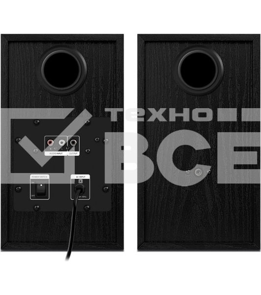 Колонки Sven SPS-614 2.0 (2x20W, Bluetooth, дерево, black)