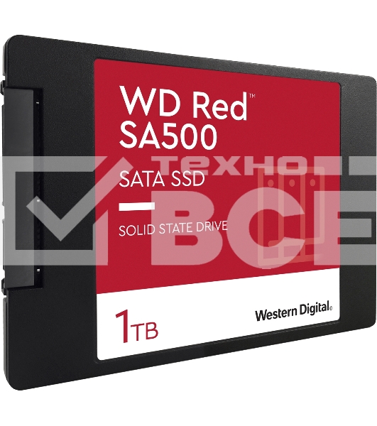 Накопитель SSD WD Red SA500 NAS 3D NAND WDS100T1R0A 1ТБ 2,5