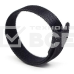 Хомут-липучка Lanmaster LAN-VCM135-BK 135x12 мм (упак: 20 шт) нейлон/полиэтилен внутри помещений черный, фото 1