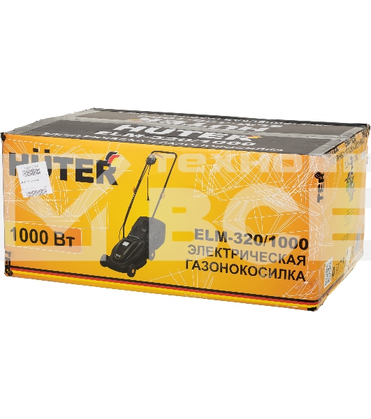 Газонокосилка роторная Huter ELM-320/1000, 32см, 1000Вт 900/70/4/19