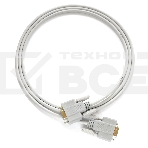 Кабель Greenconnect 1.5m 0-модемный COM линковочный, DB9/DB9 9F/9F, серый, 30 AWG, GCR-51477, фото 1