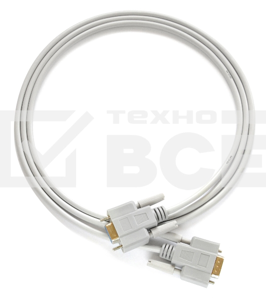 Кабель Greenconnect 1.5m 0-модемный COM линковочный, DB9/DB9 9F/9F, серый, 30 AWG, GCR-51477