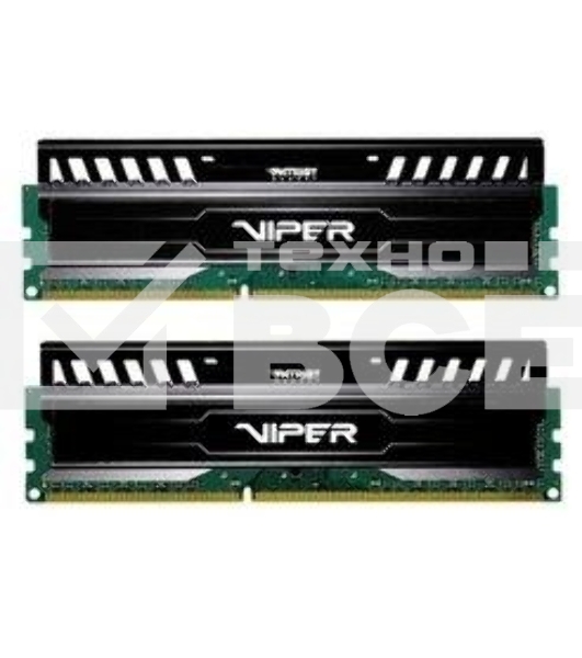 Оперативная память Patriot Viper 3, DDR3, 16GB (2x8 GB), 1866 MHz, CL10, радиатор, черный