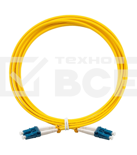 Патч-корд волоконно-оптический ExeGate FC-D-9-LC-LC-3M-LSZH (Шнур ВО SM 9/125 (OS2/G.652.D), LC/UPC-LC/UPC, Duplex, LSZH, 3м)