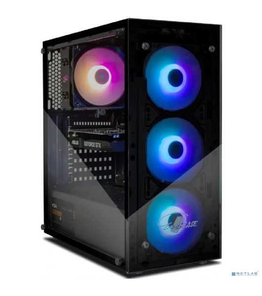 Компьютерный корпус ATX Eurocase A01 без БП 3 ARGB black