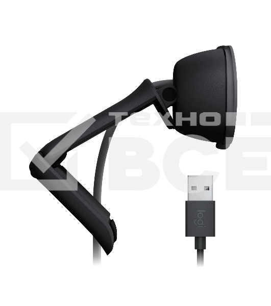 Веб-камера Logitech Webcam Brio 100, 1920x1080, GRAPHITE, защитная шторка, 960-001585