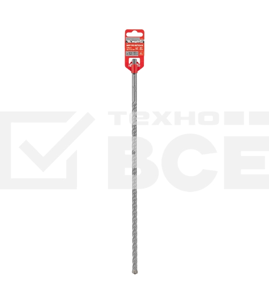 Бур по бетону Matrix, 12 x 400 мм, SDS PLUS c крестовой пластиной