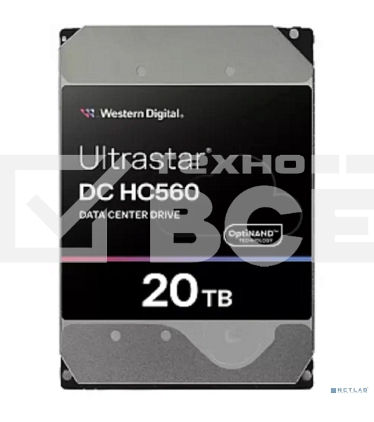 Жесткий диск Western Digital HDD  SAS Server 20Tb Ultrastar DC HC560 7200 12Gb/s 512MB 1 year warranty
