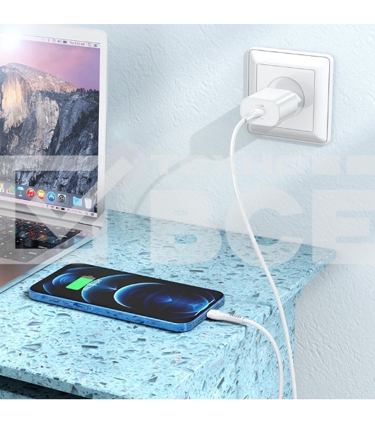 Сетевое зар./устр. Hoco N22 25W (PD+QC+AFC) USB Type-C универсальное белый