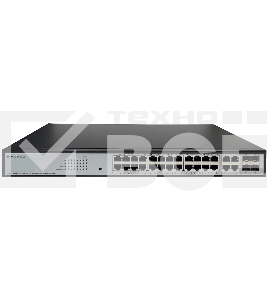 Коммутатор Origo OS2328P/360W OS2328P/360W/A1A (L2) 24x1Гбит/с 4xКомбо(1000BASE-T/SFP) 24PoE 360W настраиваемый
