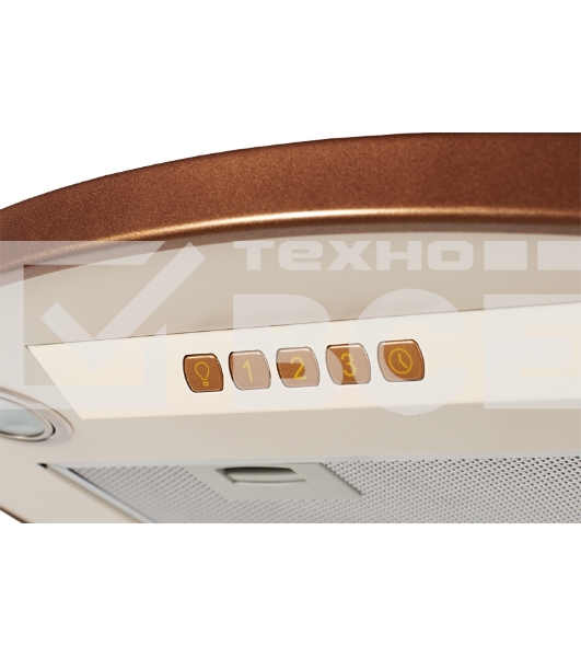 Вытяжка каминная Kuppersberg BONA 60 C бежевый/бронзовый, 59.5 см, 650 куб. м/ч, 58 дБ