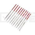 Набор надфилей алмазных 140х70х3мм, 10 шт. Kranz, фото 1