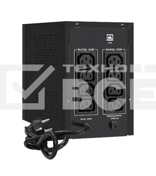 Источник бесперебойного питания ExeGate SpecialPro Smart LLB-1200.LCD.AVR.8C13.USB (1200VA/750W, LCD, AVR, 8*C13, USB, батарея 12V 7.5Ah - 2 шт., металлический корпус, Black)