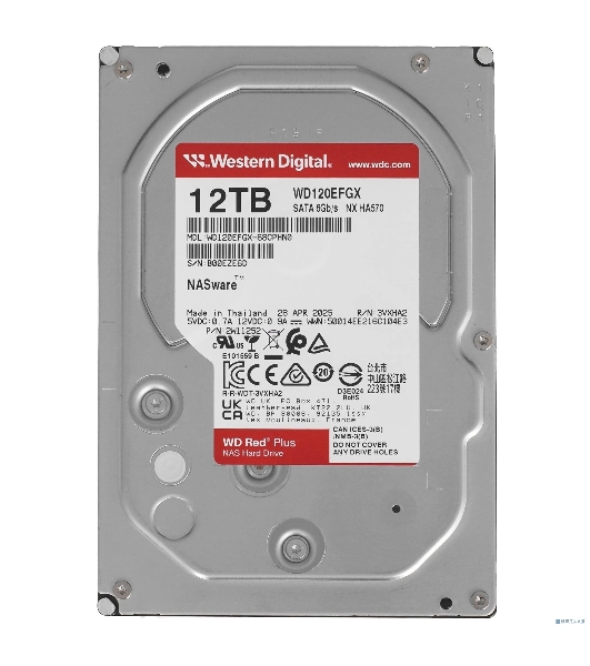 Жесткий диск Western Digital 12Tb 3.5' 7200RPM 512MB SATA-III