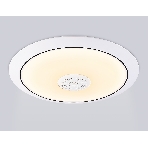 Музыкальный светодиодный светильник Ambrella light FZ710 WH белый IP20 40W 3000-6500K+RGB Music 370*56 (ПДУ ИК), фото7