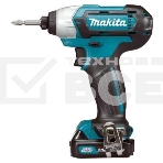 Аккум.гайковерт Makita TD110DZ 10.8В Li-ion 0-3500у\м 110Нм 1.2кг кор подсв M5-M12 б\акк и з\у, фото 1