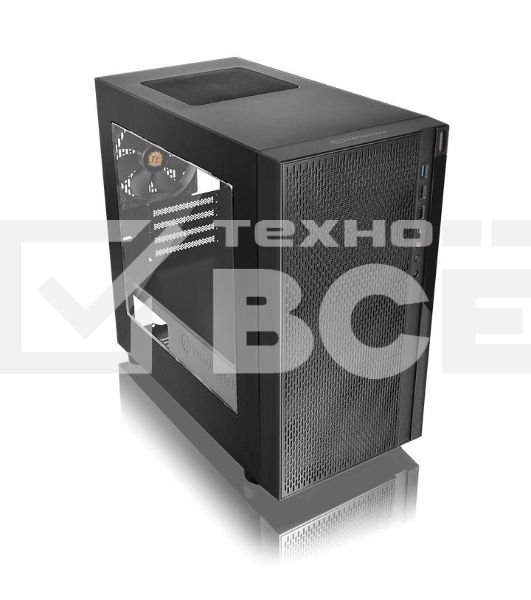 Компьютерный корпус Thermaltake Versa H18 Window черный без БП mATX 2xUSB2.0 1xUSB3.0 audio bott PSU