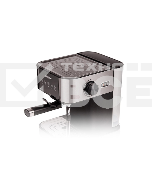 Кофеварка рожковая Centek CT-1164 серебристый, исп. кофе - молотый, 1.5 л, 1150 Вт, 15 Бар.