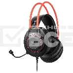 Наушники с микрофоном A4Tech Bloody G200S черный/красный 2м мониторные USB оголовье (G200S USB/ BLACK +RED), фото15