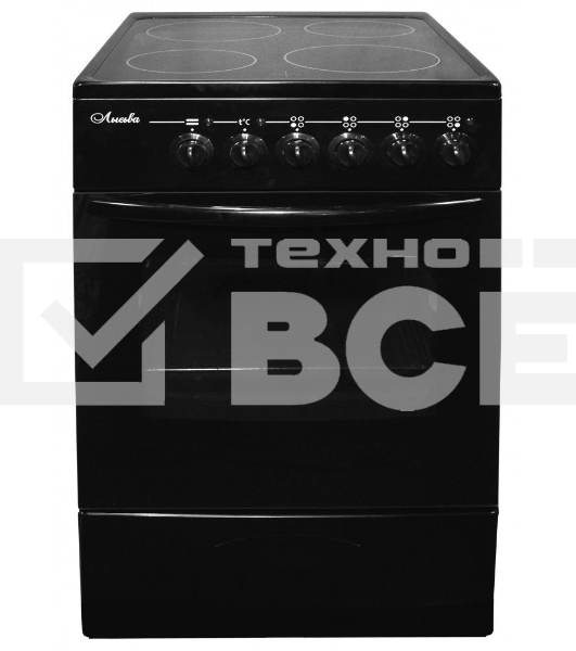 Плита электрическая Лысьва EF4011MK00 черный, конфорок 4 электрических, духовка 57 л, 50 см x 84 см x 60 см (без крышки)