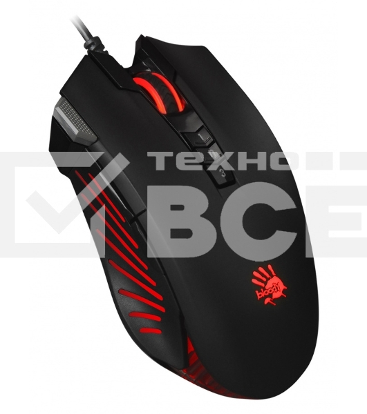 Мышь проводная A4Tech Bloody V9M черный, 4000 dpi, USB, кнопки - 9