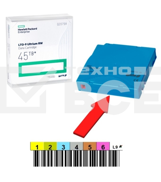HPE Ultrium LTO9 Data cartridge 45TB RW