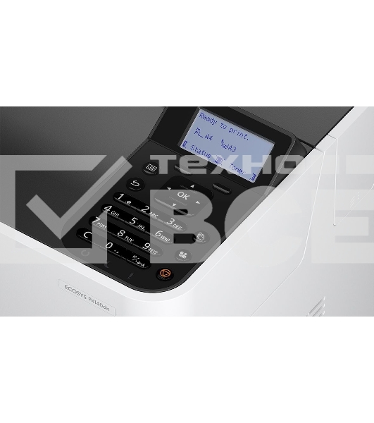 Принтер лазерный Kyocera P4140dn (1102Y43NL0), A3, ч/б, печ. до 40 стр/мин. (А4) до 22 стр/мин. (А3), 1200 x 1200 dpi, USB, RJ-45, Air Print